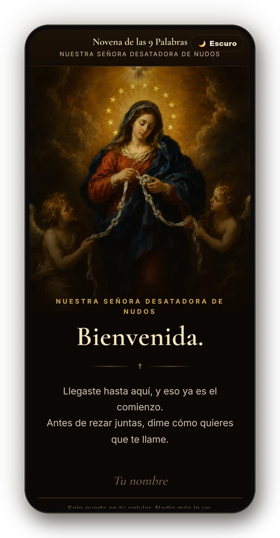 La Novena de las 9 Palabras en tu celular